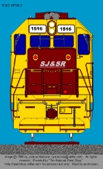 SJSR GP38 front view